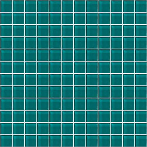 Glass Blox by Crossville - Vivid Teal 1"X1"