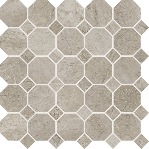 Core Fundamentals - Prime by Dal-Tile - Cenere Fog Octagon/Dot