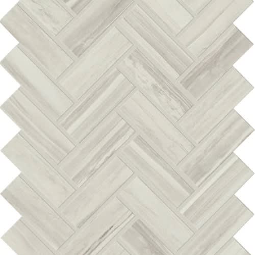 Grey 1"X3" Herringbone