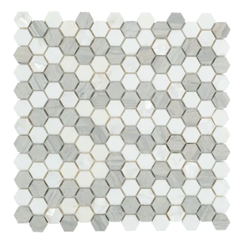 D-Lux Pearl by Anthology Tile - Hexette Pearl Mix