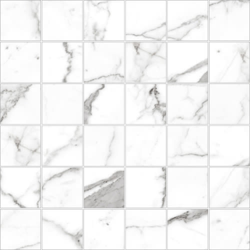 Mosaic Calacatta - Square by Decovita - Pearl