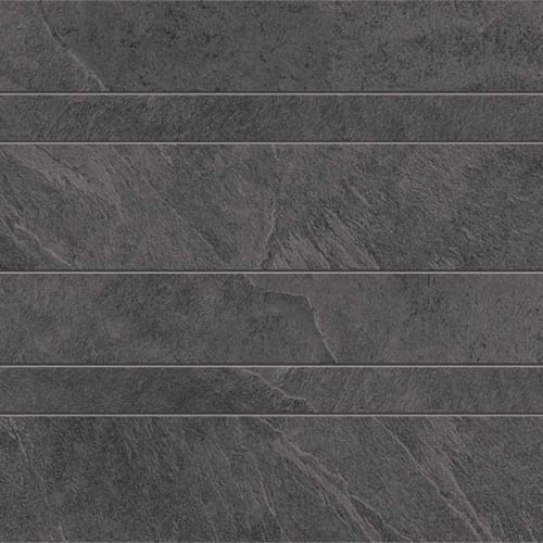 Epitome by Virginia Tile - Charcoal Mosaic Listelli