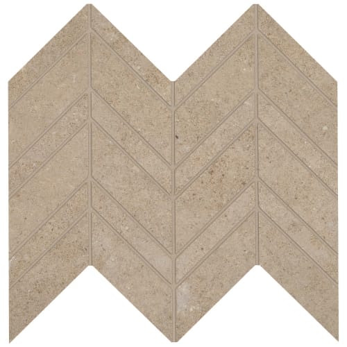 Beige Mosaic Chevron