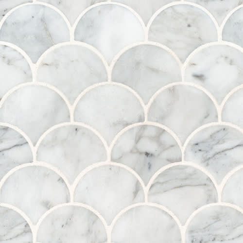 Calacatta Cressa by Msi Stone - Calacatta Blanco Scallop Polished