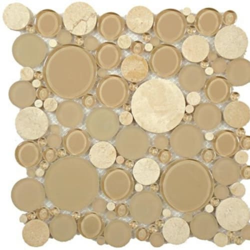 Bubble Series by Glazzio Tiles - Sable Brown