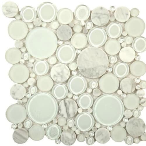 Bubble Series by Glazzio Tiles - White Dove