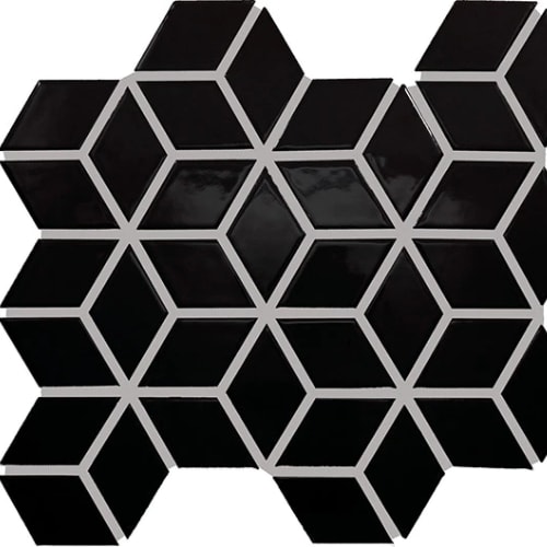 Color Wheel Retro by Dal-Tile - Black 3d Cube