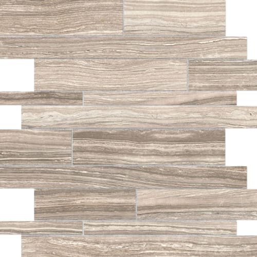 Eramosa by B&F Ceramics - Clay Random Strip Mosaic