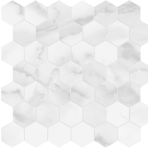 Plata by B&F Ceramics - Statuario Brina Hexagon Matte