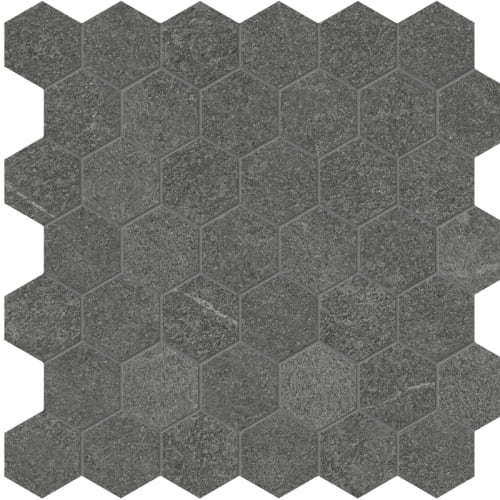 Carbon 2In Hexagon Mosaic