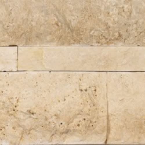 Siena Avorio Veincut 6X24 Split Face Wall Panels