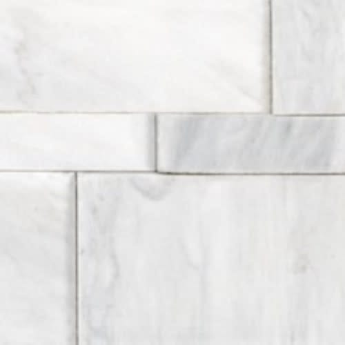 Splitface & Cubics by Anatolia - Bianco Venatino 6X24 Cubic Wall Panels Honed