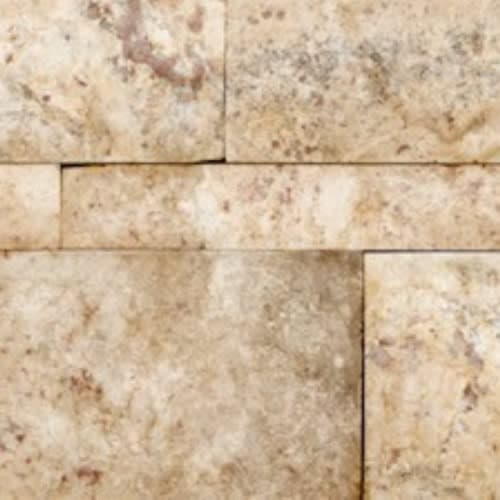 Splitface & Cubics by Anatolia - Picasso Travertine 6X24 Split Face Wall Panels