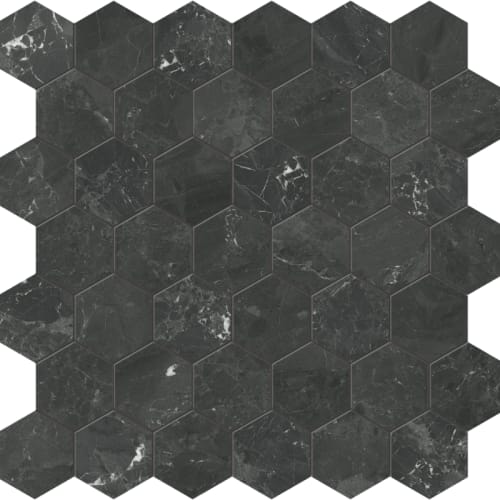 Galaxia Nero by Anatolia - Hexagon Mosaic Polished