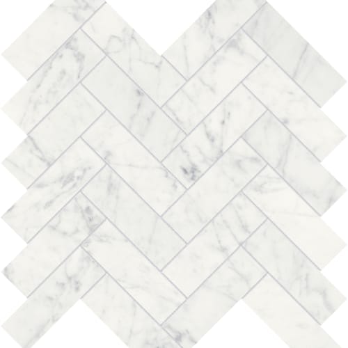 Eterna Bianco by Anatolia - Herringbone Mosaic Polished