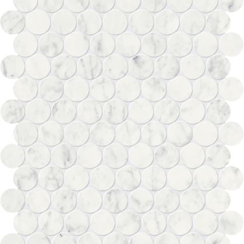 Eterna Bianco by Anatolia - Penny Round Mosaic Polished