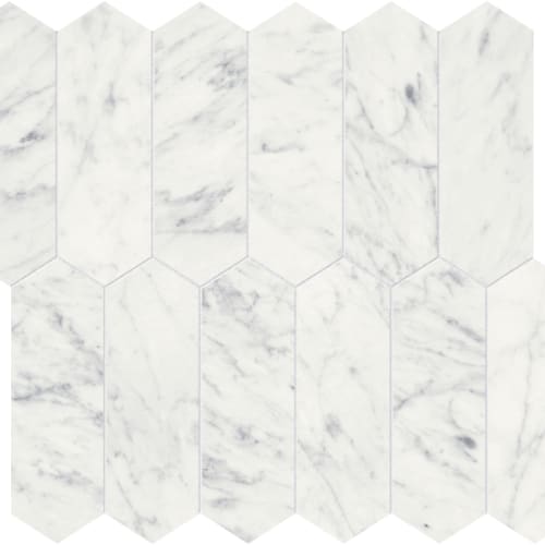 Eterna Bianco by Anatolia - Picket Mosaic 2X6 Polished