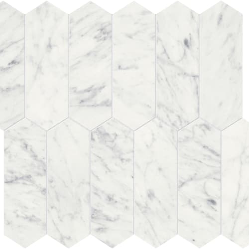 Eterna Bianco by Anatolia - Picket Mosaic 2X6 Honed