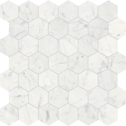 Eterna Bianco by Anatolia - Hexagon Mosaic 2In Honed