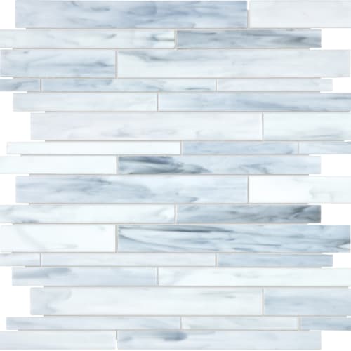 Carrara Random Strip Mosaic