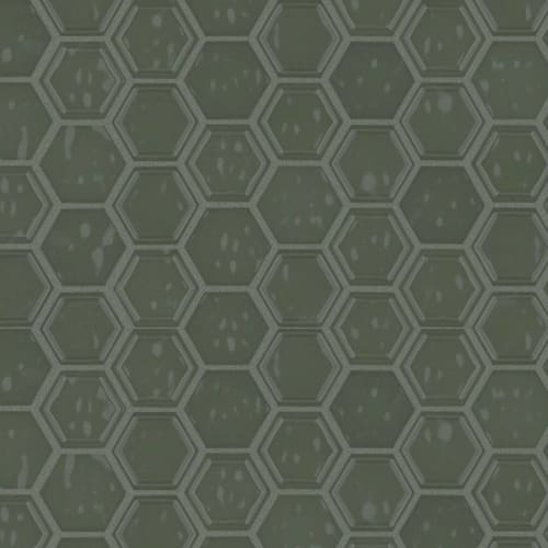 Geoscapes Hexagon by Shaw Industries - Moss Green