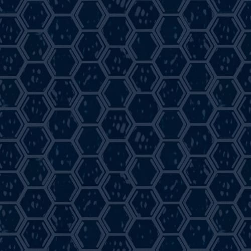 Geoscapes Hexagon by Shaw Industries - Midnight Blue