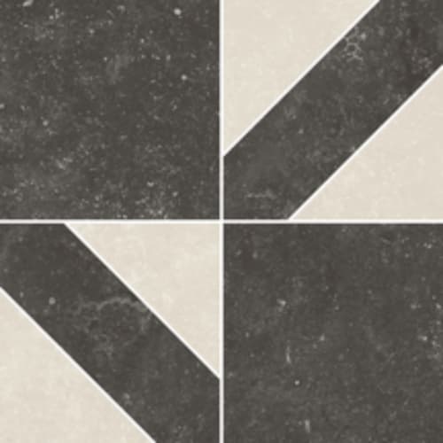 Bluerun by Florida Tile - Black White Mix-Mosaic