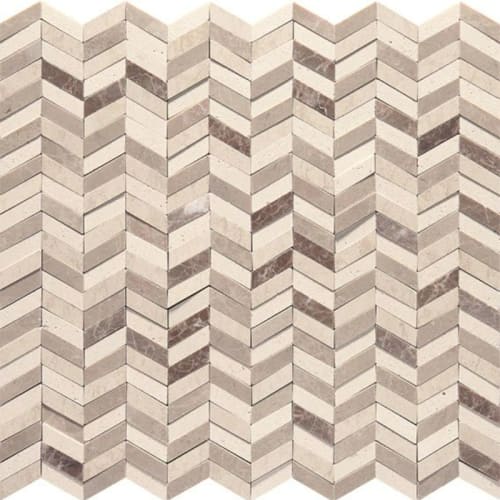 Candora by American Olean - Light Bei & Brn Chevron