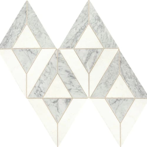 Lavaliere by Dal-Tile - Carrara White/Thassos White Radiant