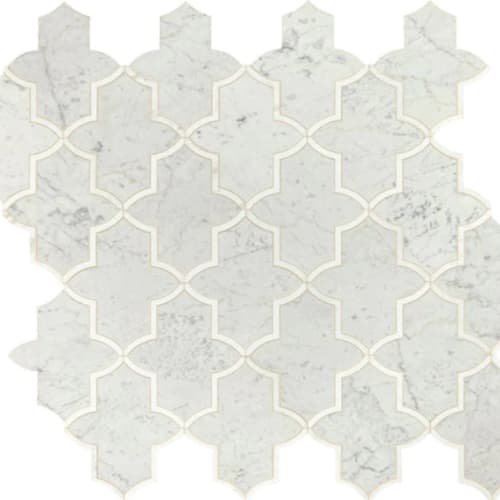 Lavaliere by Dal-Tile - Carrara White/Thassos White Byzantine