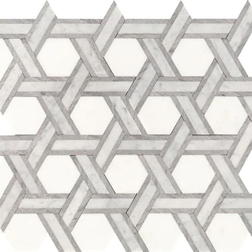 Fonte by Dal Tile - Heather Harbor Blend Rotating Hexagon