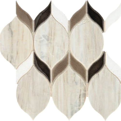 Fonte by Dal Tile - Pier White Blend Double Leaf