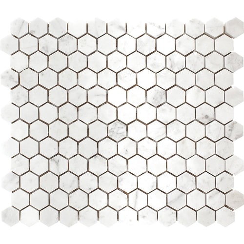 Carrara by Tesoro - Hexagon Mosaic