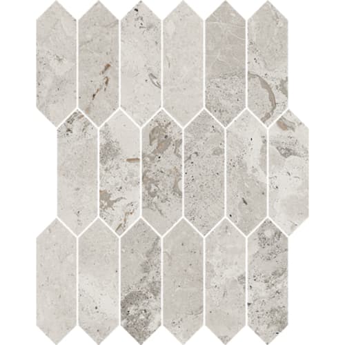 Pebble/Matte _Elongated Hexagon