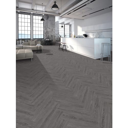 Rockwood Herringbone by Flanagan Flooring - Lunar Oak