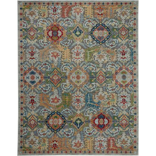 Ankara Global Anr12 by Nourison - Grey/Multicolor