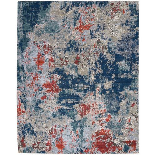 Artworks Atw01 by Nourison - Navy/Brick