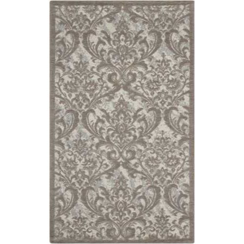 Damask Das02 by Nourison - Ivory/Grey