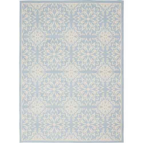 Jubilant Jub06 by Nourison - Ivory/Light Blue