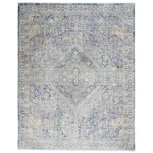 Lustrous Weave Luw02 by Nourison - Blue/Ivory