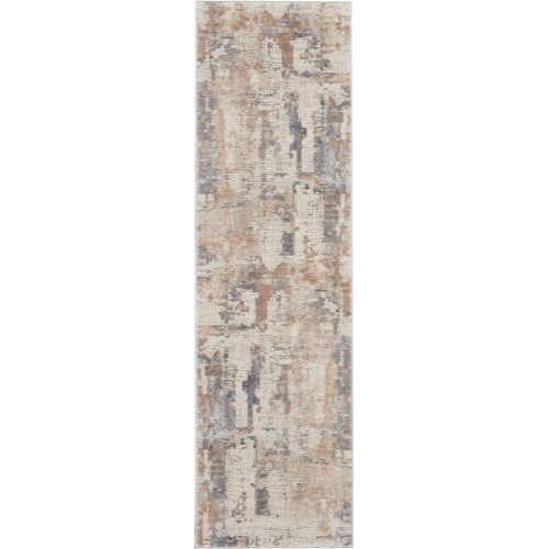 Rustic Textures Rus06 by Nourison - Beige/Grey