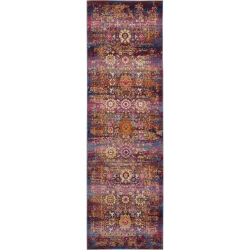 Vintage Kashan Vka03 by Nourison - Red/Multicolor