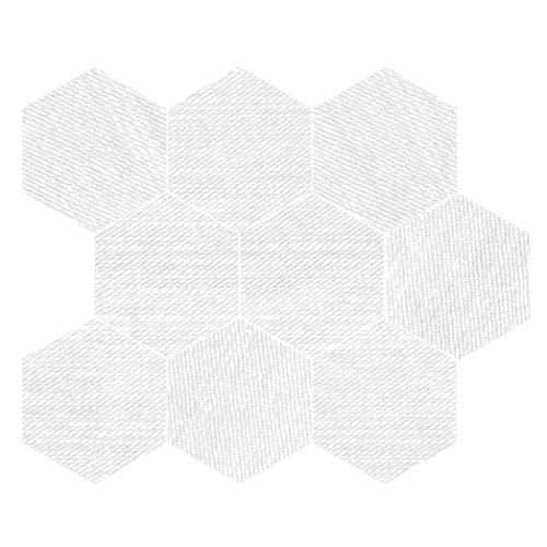 White - 11.5x14 Hexagon