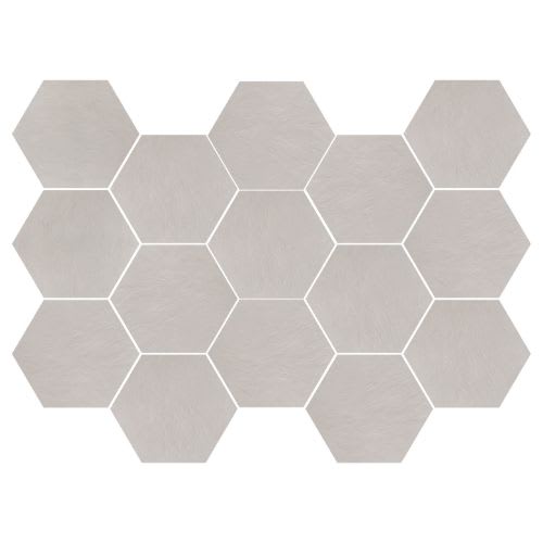 Newton White Natural - 10X14 Hexagon