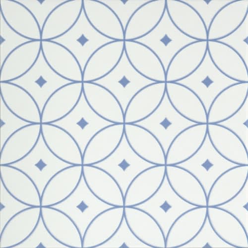 Atom Blue 10" X 10"
