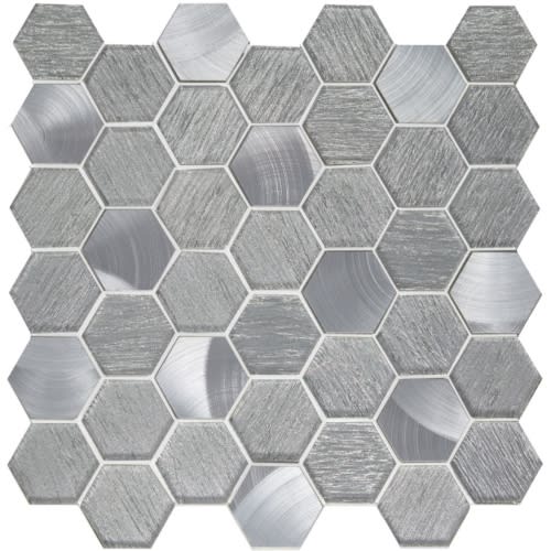 Glory Hexagon 12" X 12" Mosaic Mesh