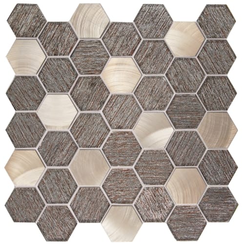 Love Hexagon 12" X 12" Mosaic Mesh