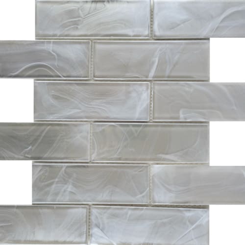 Splash by Emser Tile - Silver / 2" X 4" Beveled