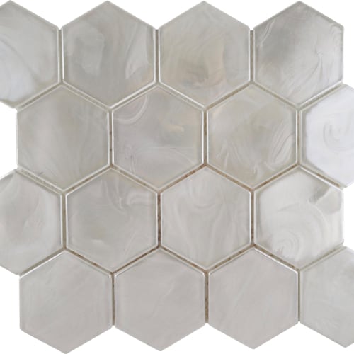 White / 3" Hex