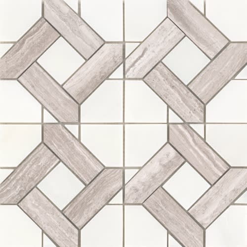 Alluro by Emser Tile - Mini Manor Cream 12" X 12"